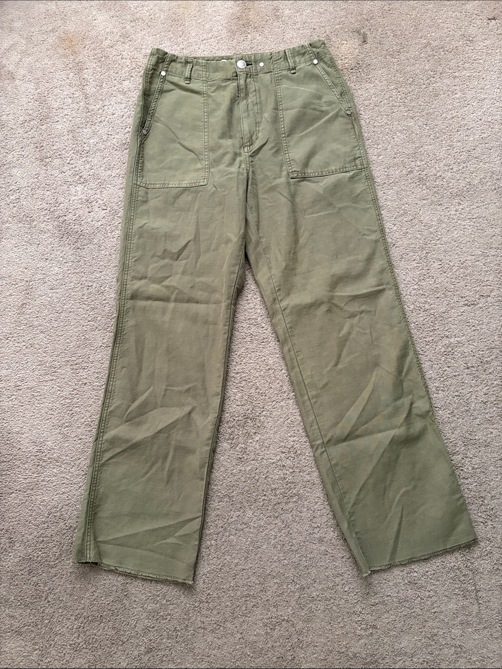 rag & bone Olive Utility Straight-Leg Pants